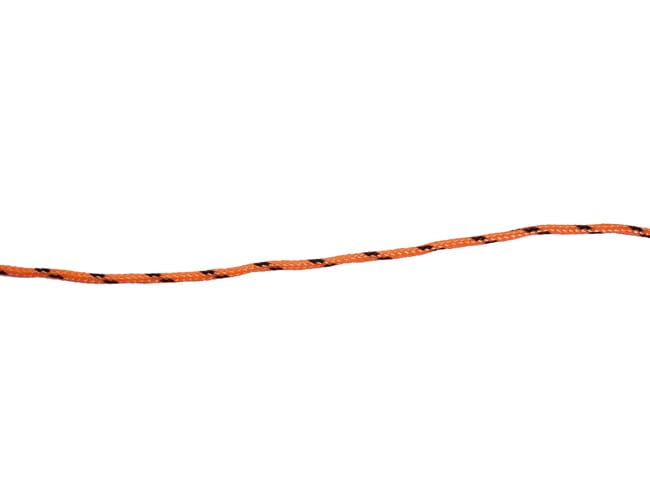 CORDON POLIAMIDA Y POLIESTER TRENZADA CON ALMA 2.5MM. 1 M NARANJA FLÚOR.  ROMBULL - 1