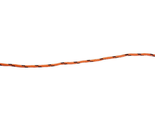 CORDON POLIAMIDA Y POLIESTER TRENZADA CON ALMA 2.5MM. 1 M NARANJA FLÚOR.  ROMBULL