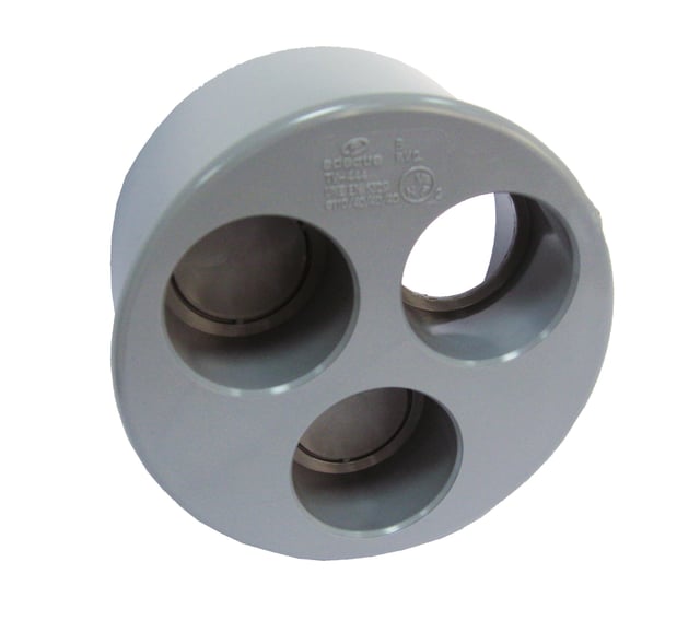 TAPÓN TRIPLE Ø110-40-40-40MM PVC