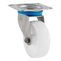 RUEDA 100MM POLIAMIX. HASTA 150KG. LLANTA ACERO INOXIDABLE - 1
