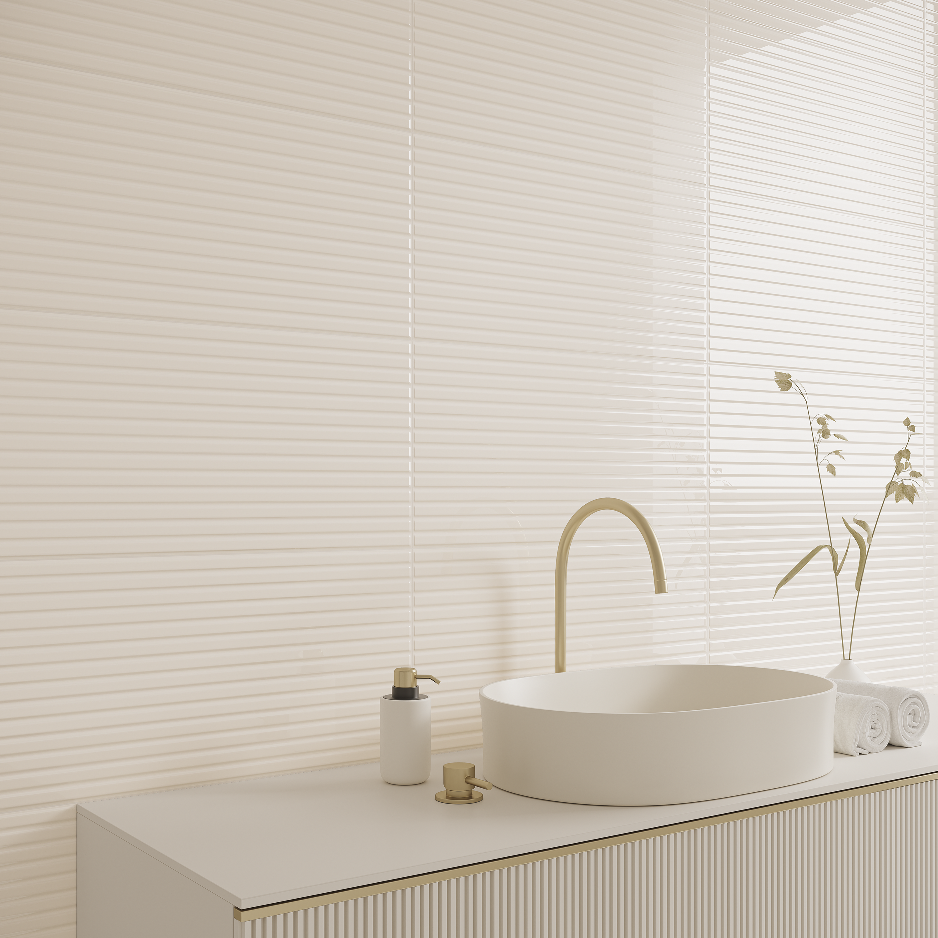 Glazura Arctic White 3D Glossy 29.8x59.8 Artens