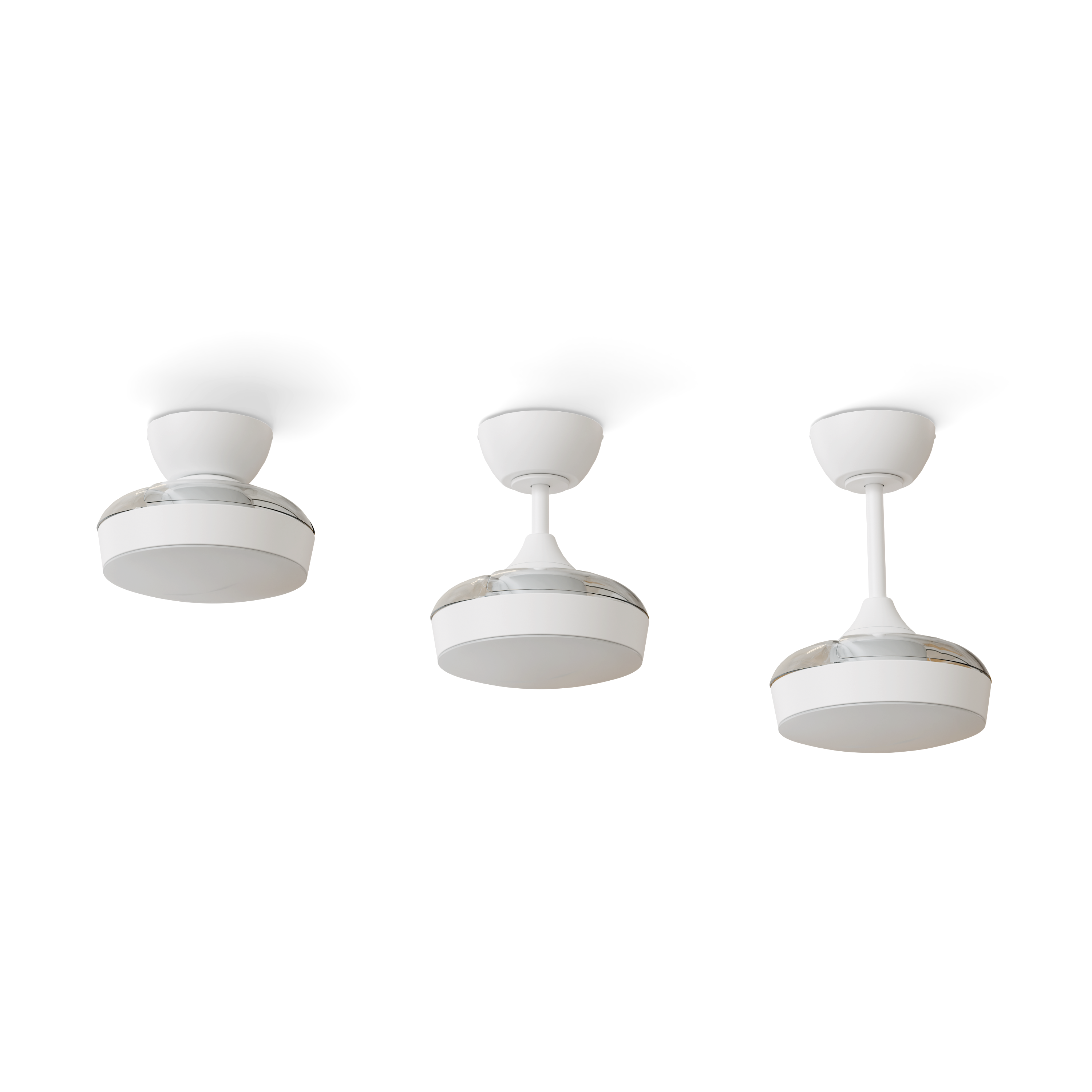 Ventilador de techo con luz retráctil silencioso DC INSPIRE Wizz Lorca blanco 54 cm color luz regulable - 2