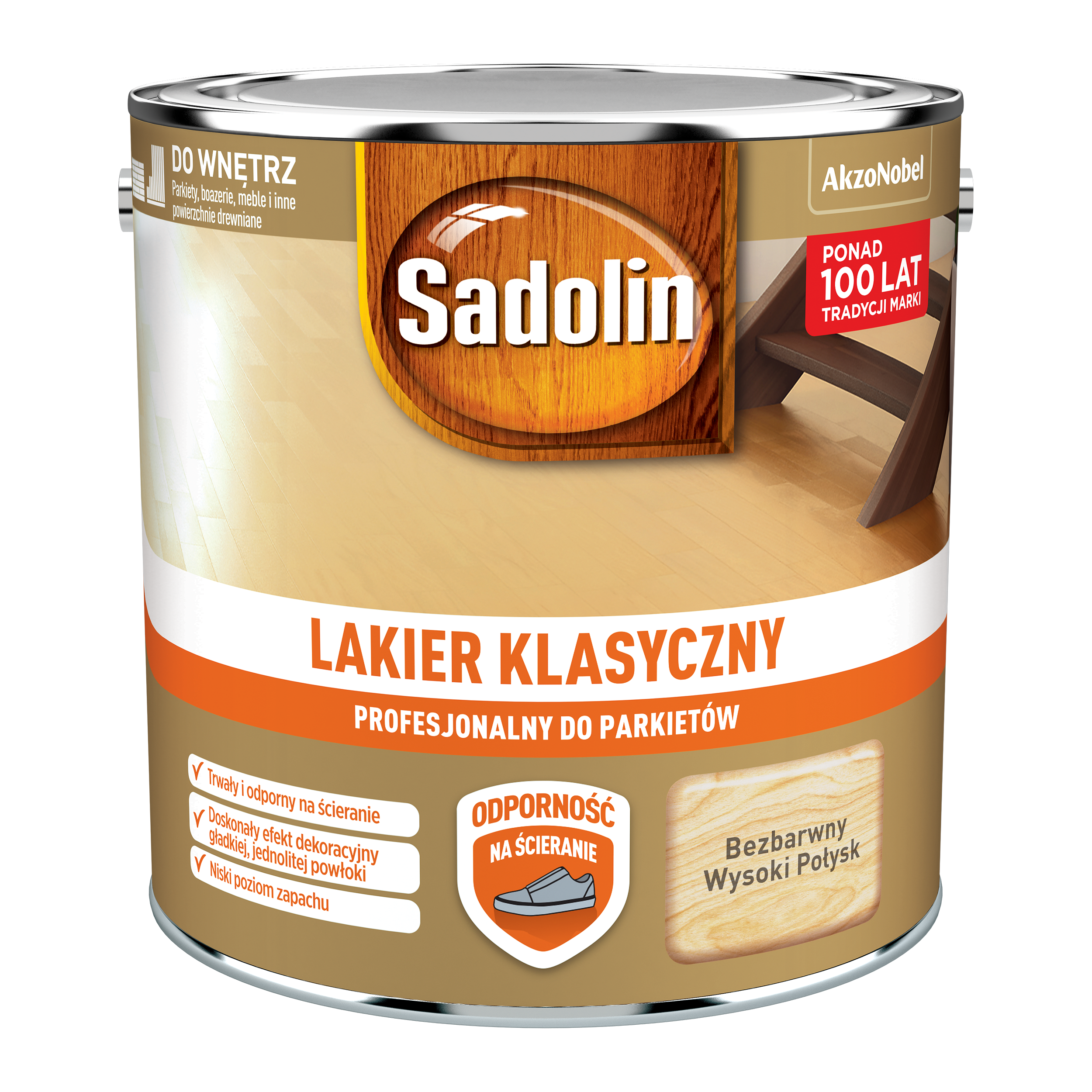 Lakier do parkietu klasyczny 2.5 l Sadolin