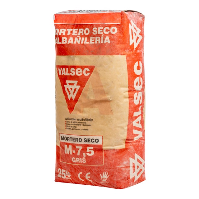 MORTERO SECO GRIS M7,5 VALSEC 25KG
