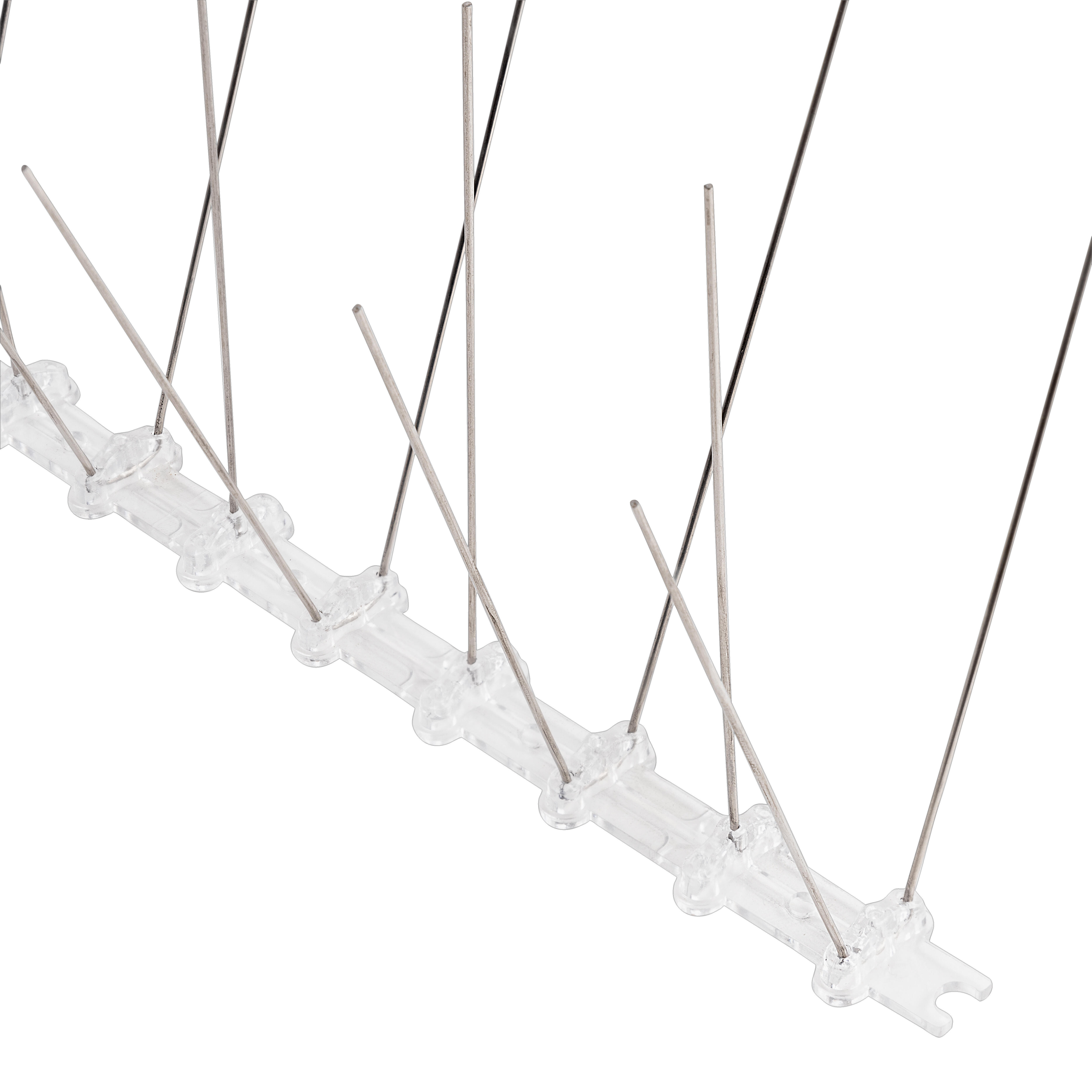 VARILLA SOPORTE PINCHOS ANTIAVES INOXIDABLE AISI 304 30 PUAS. 4 UDS - 3