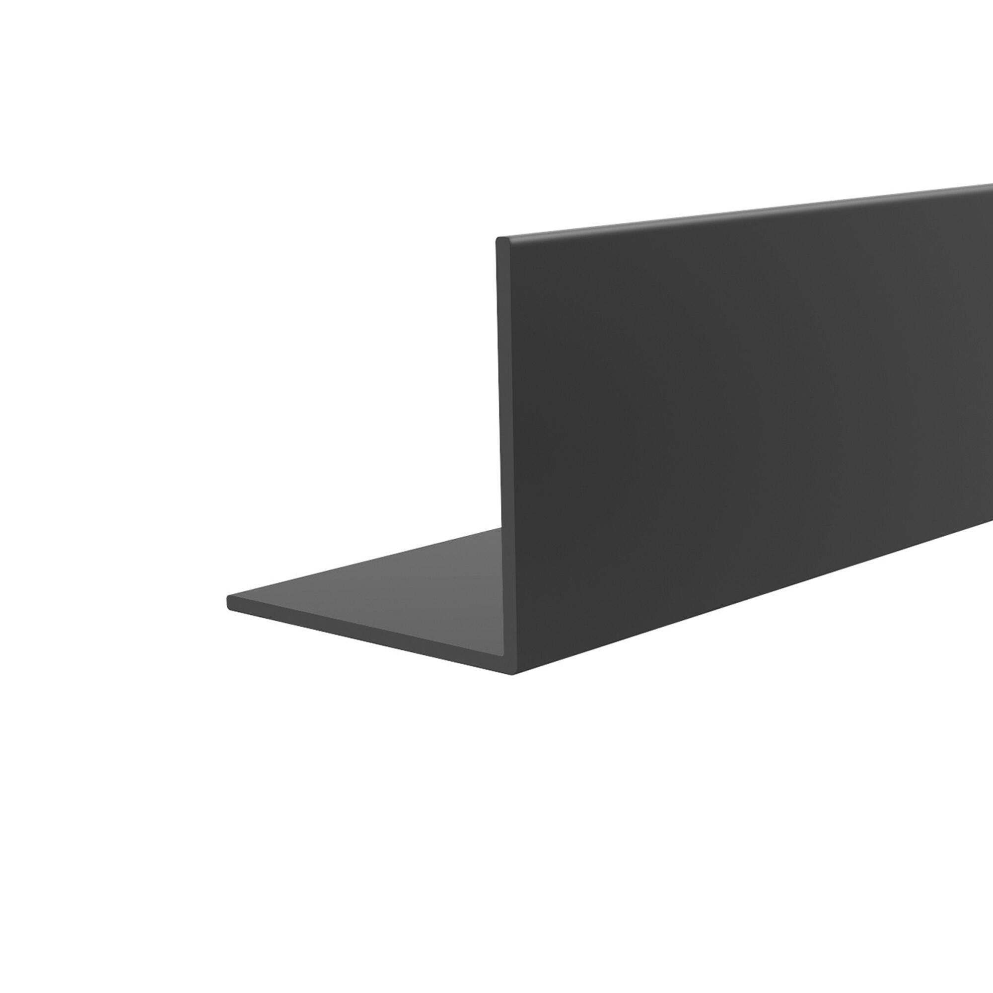 ANGULO PVC NEGRO 25X25X1MM 2,6M - 4