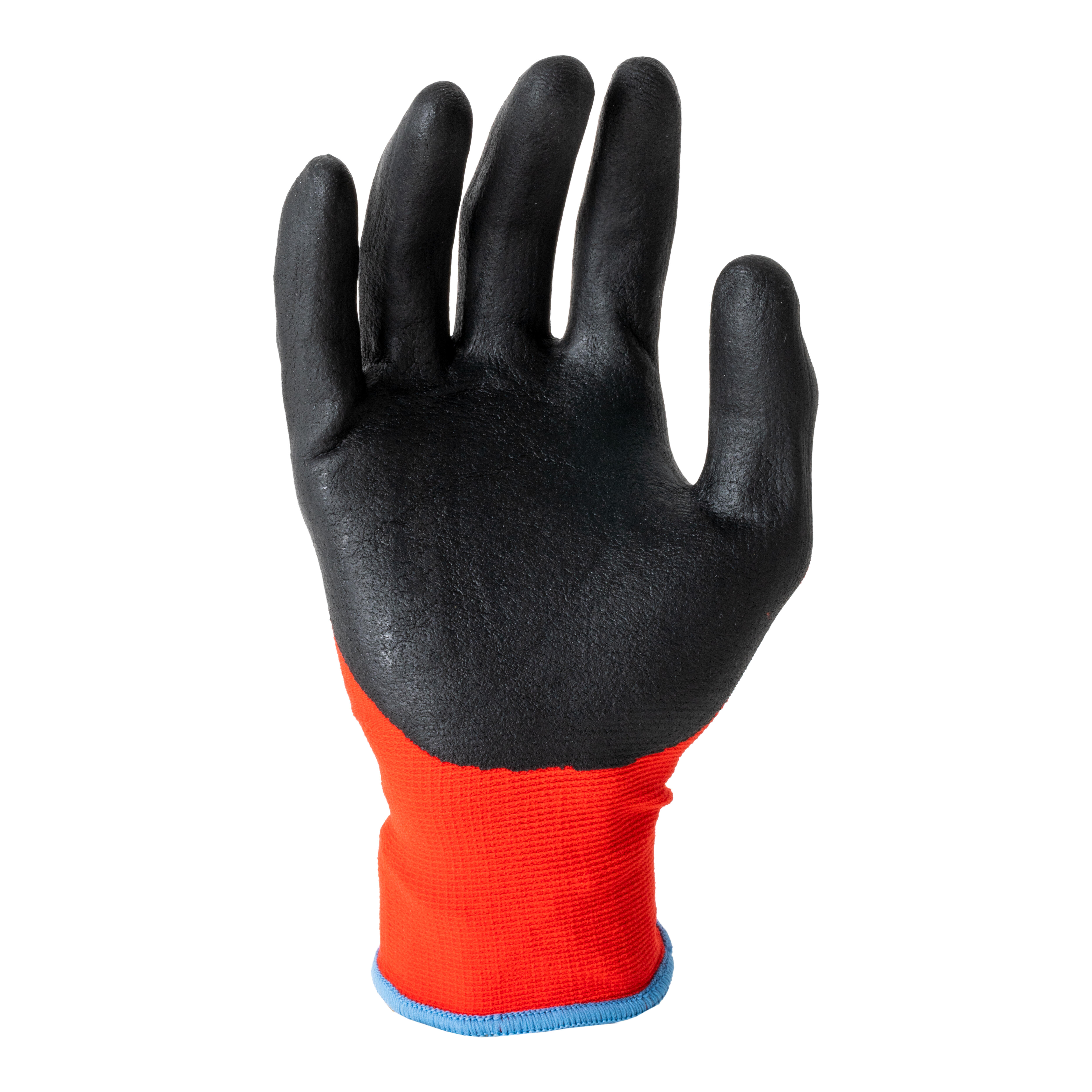 GUANTE NYLON / NITRILO FOAM ATD ROJO TALLA 8 JUBA BRB111801 - 2