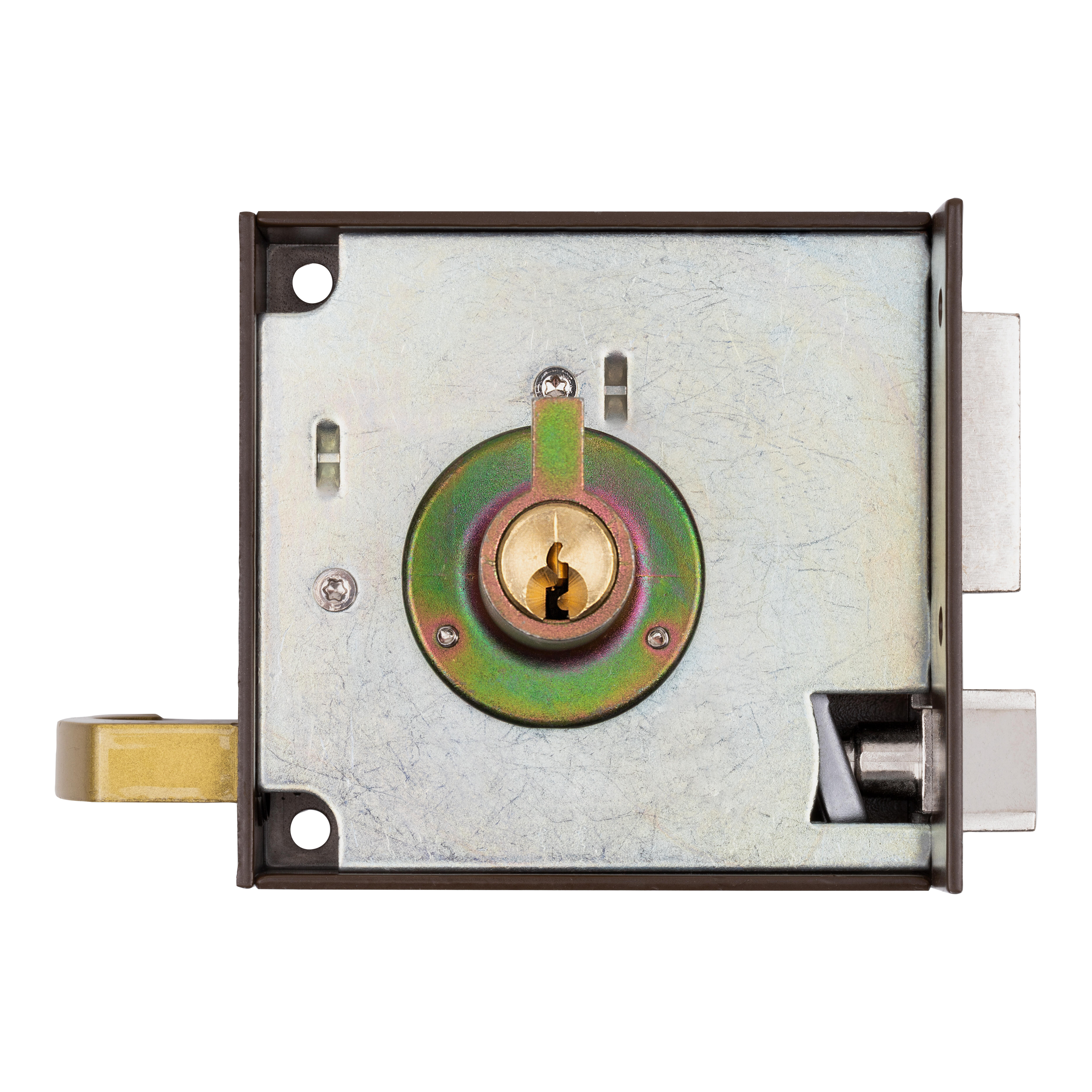 CERRADURA SOBREPONER 80 MM PINTADA 125 A IZQUIERDA YALE - 5