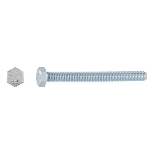 TORNILLOS MÉTRICOS HEXAGONALES PARA METAL CINCADOS 8X80MM. 50UDS