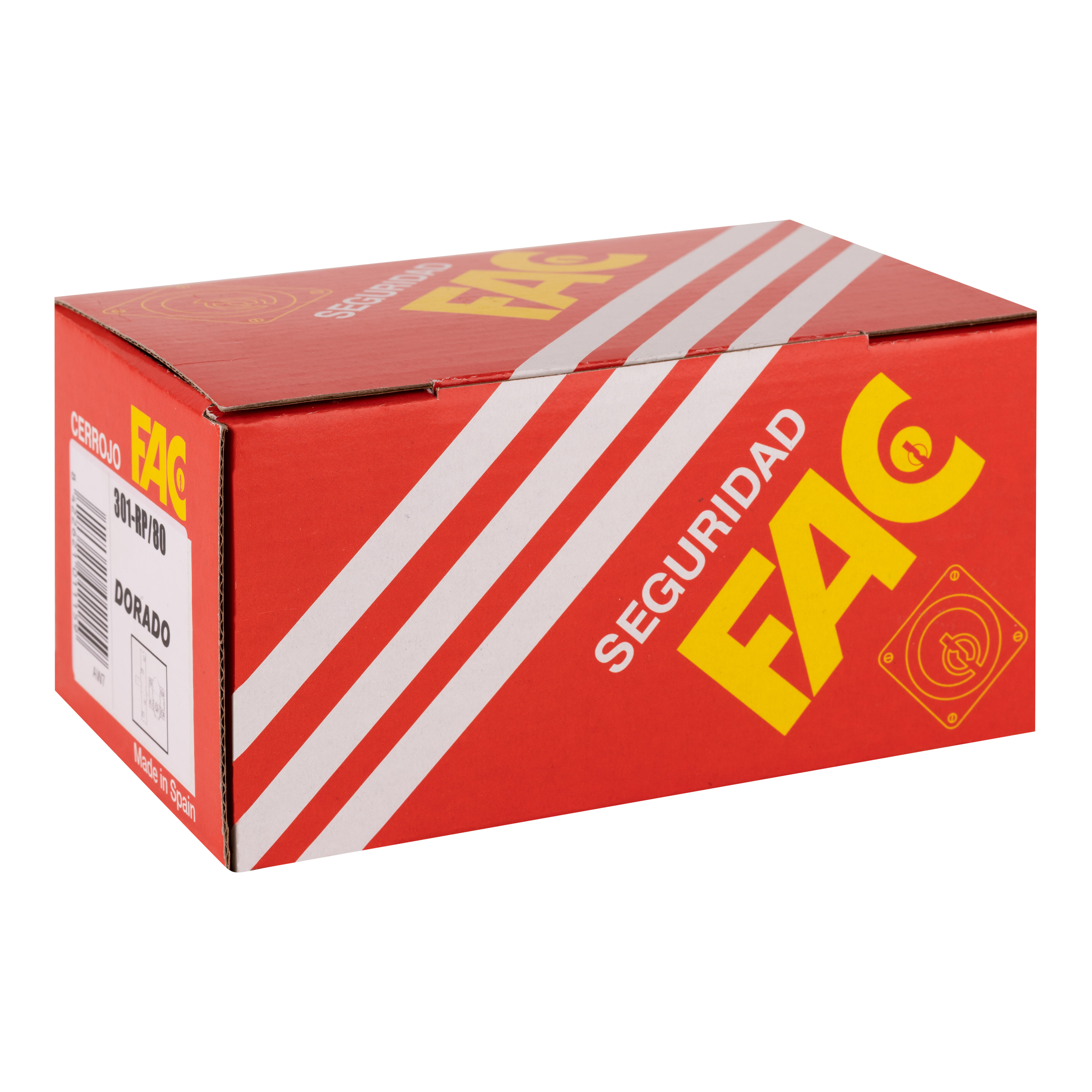 CERROJO PUERTA DE SEGURIDAD PARA INTERIOR Y EXTERIOR DORADO 5 LLAVES FAC - 4