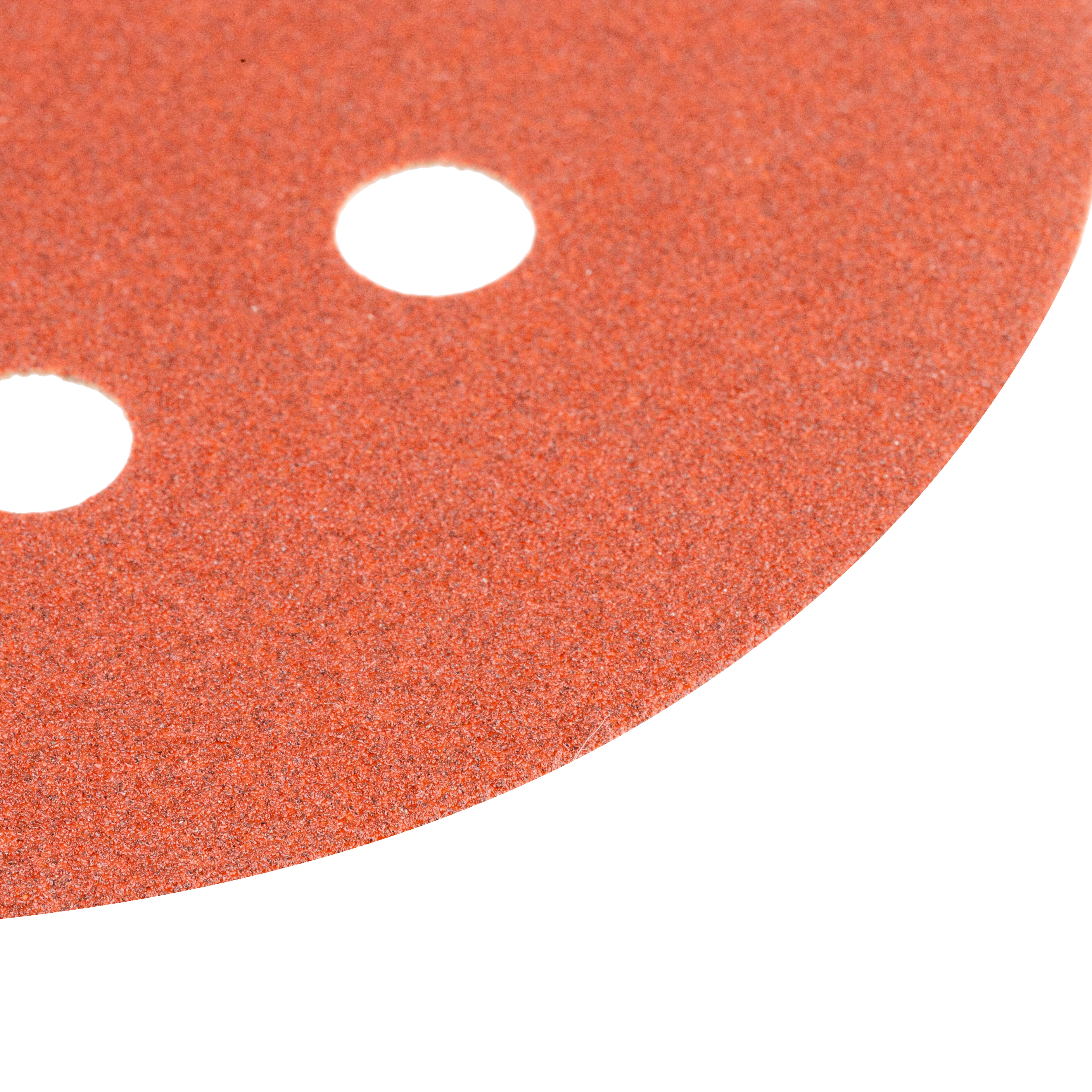 6 DISCOS DE LIJA 125MM 8 AGUJEROS GRANO 180 - 3