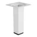 PATA MUEBLE ACERO CUADRADA 100MM 25X25MM BLANCA 1UD - 3
