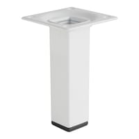 PATA MUEBLE ACERO CUADRADA 100MM 25X25MM BLANCA 1UD - 3