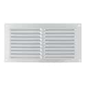 REJILLA DE VENTILACION SOBREPONER ALUMINIO BLANCO 10 X 20 CM ESPESOR 0.6  MM - 2