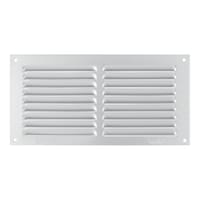 REJILLA DE VENTILACION SOBREPONER ALUMINIO BLANCO 10 X 20 CM ESPESOR 0.6  MM - 2