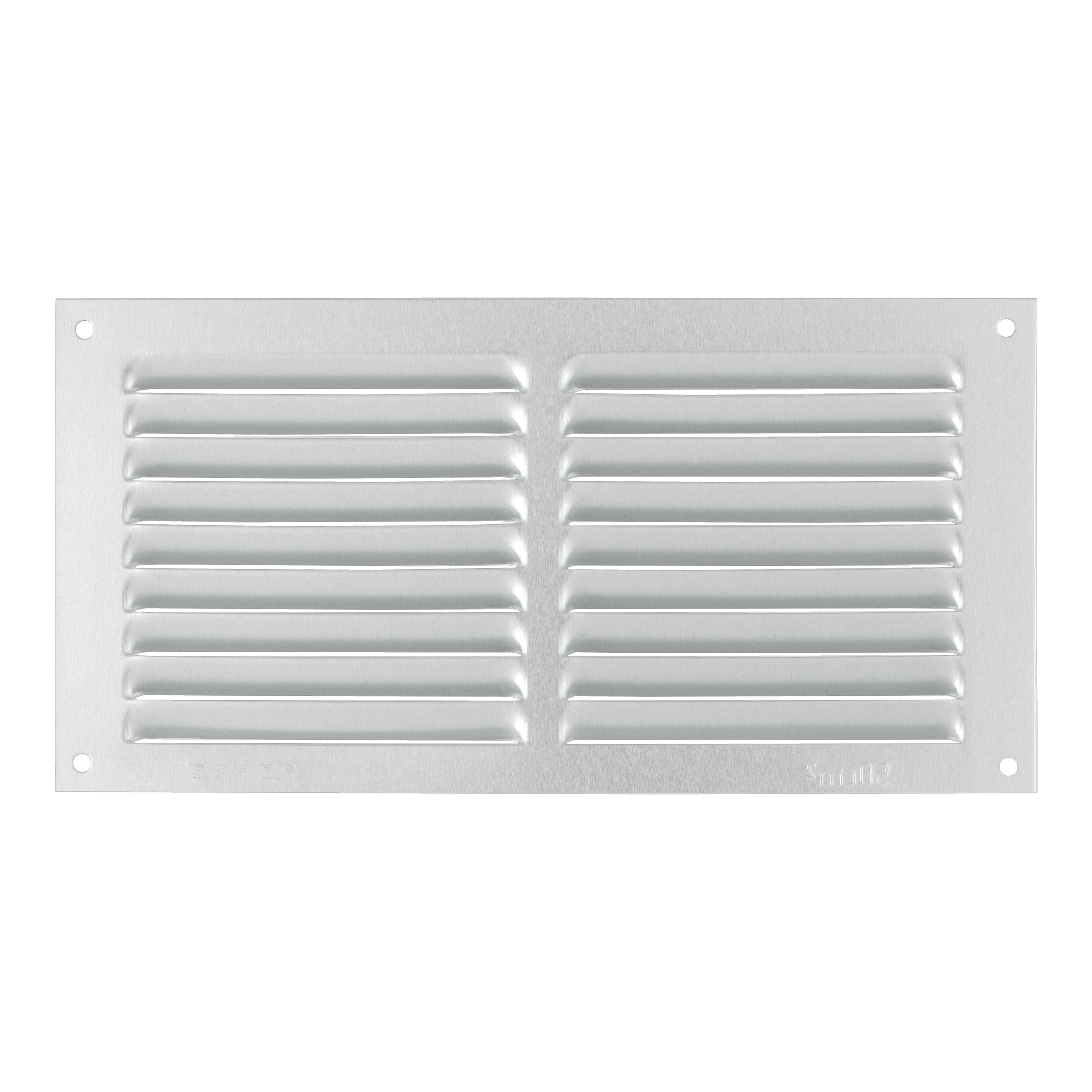 REJILLA DE VENTILACION SOBREPONER ALUMINIO BLANCO 10 X 20 CM ESPESOR 0.6  MM - 2
