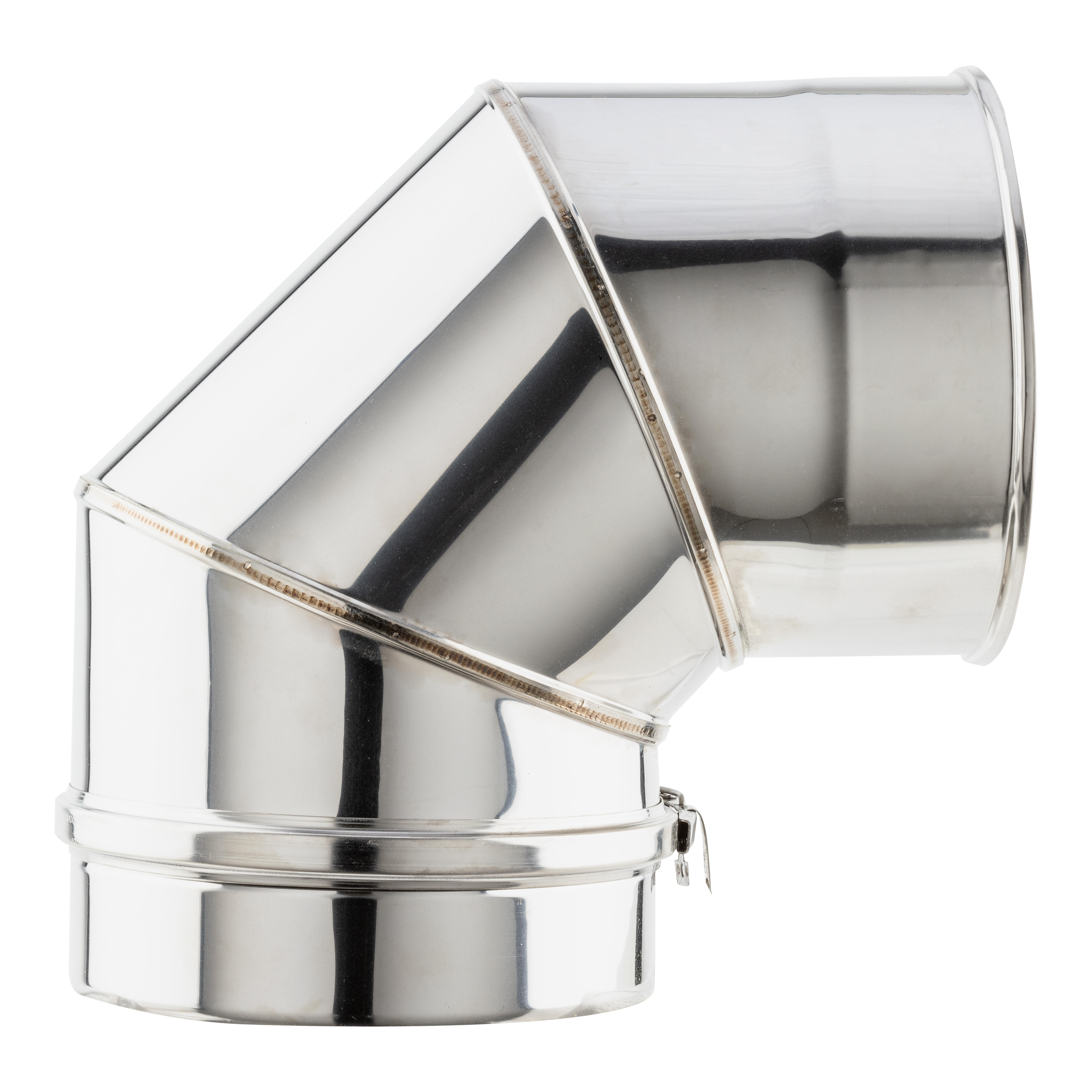 CODO 90º PARED DOBLE Ø125MM INOX 304 - 2