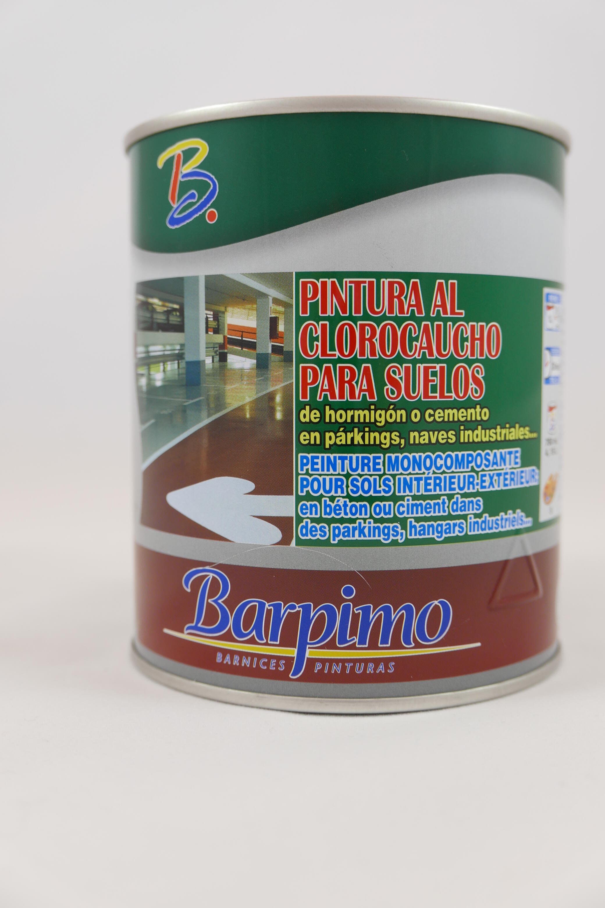 PINTURA CLOROCAUCHO SUELOS BARPIMO 4L ROJO INGLES - 2