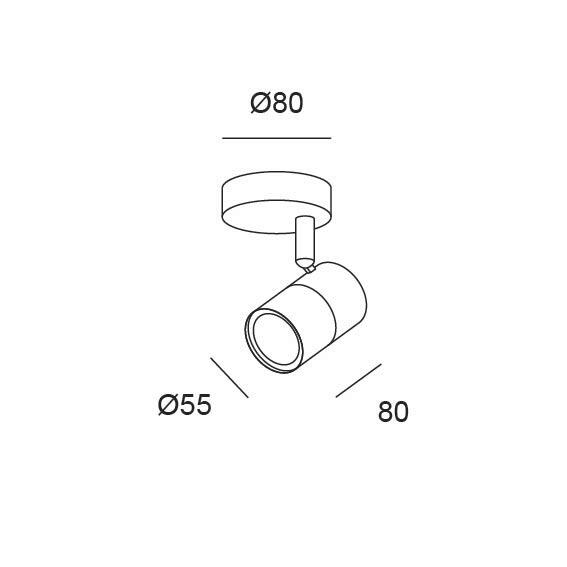 FOCO 1 LUZ CLOC IP20 - 6