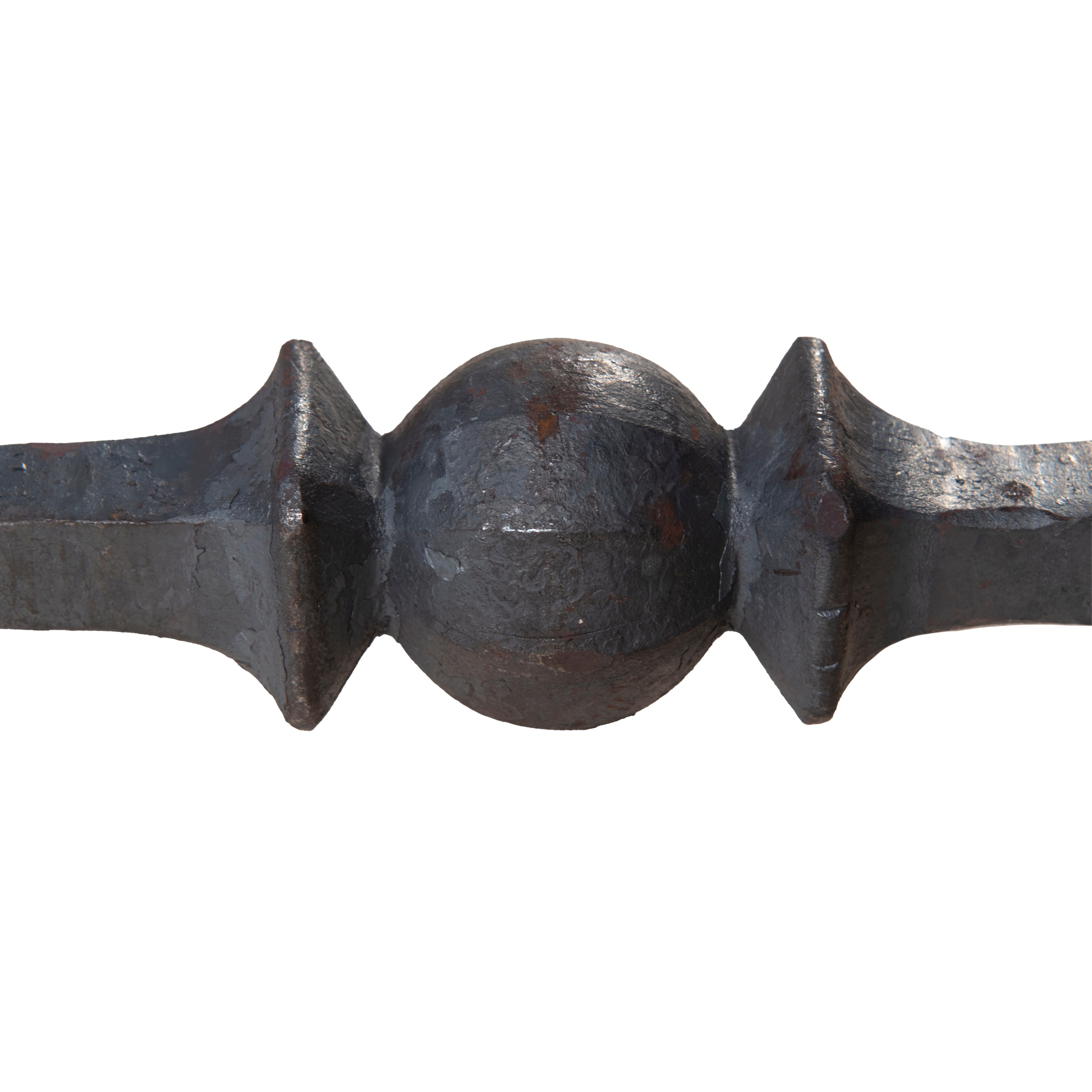 BARRA DE HIERRO FORJADO DOS BOLA 12X32MM 1M - 5