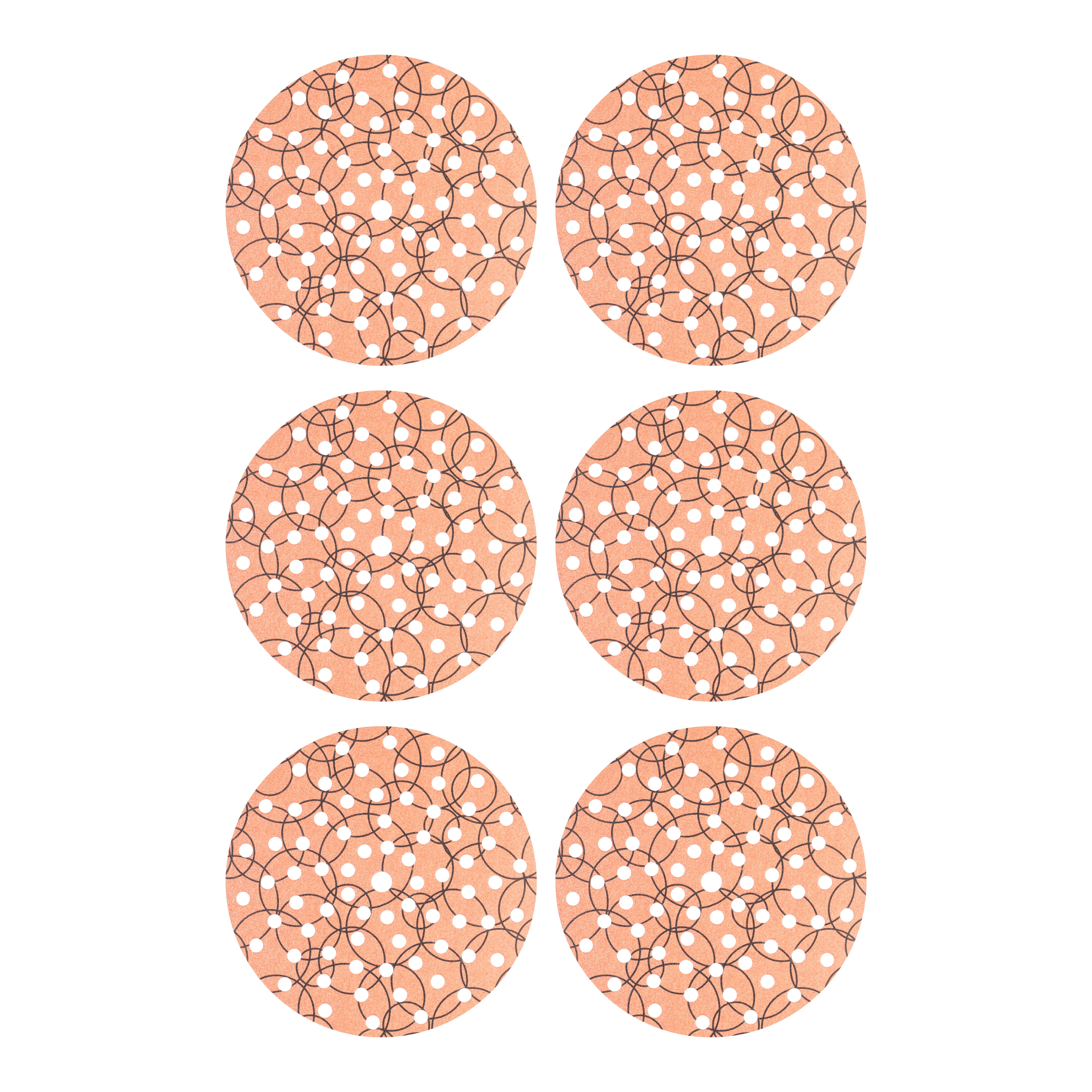 6 DISCOS DE LIJA 180MM MULTIPERFORADOS GRANO 120 - 2