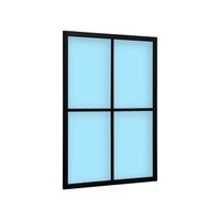 FIJO ATELIER 4 PAÑOS NEGRO 75X104 - 2