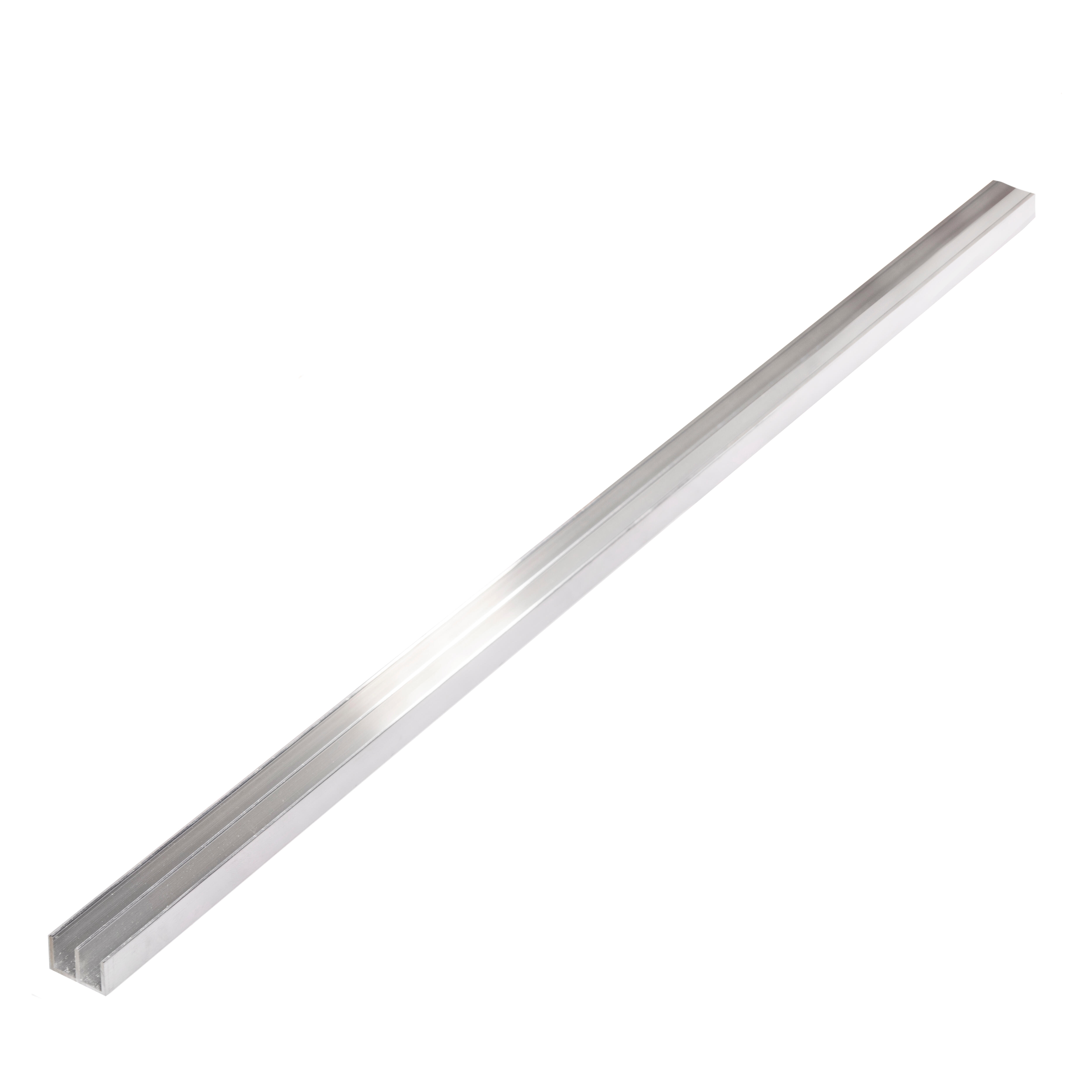 PERFIL DOBLE U ALUMINIO BRUTO 10X16X1MM 2,6M - 2