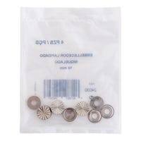 EMBELLECEDOR LAPIDADO TORNILLO  14 MM NIQUELADO. 4 UDS - 2