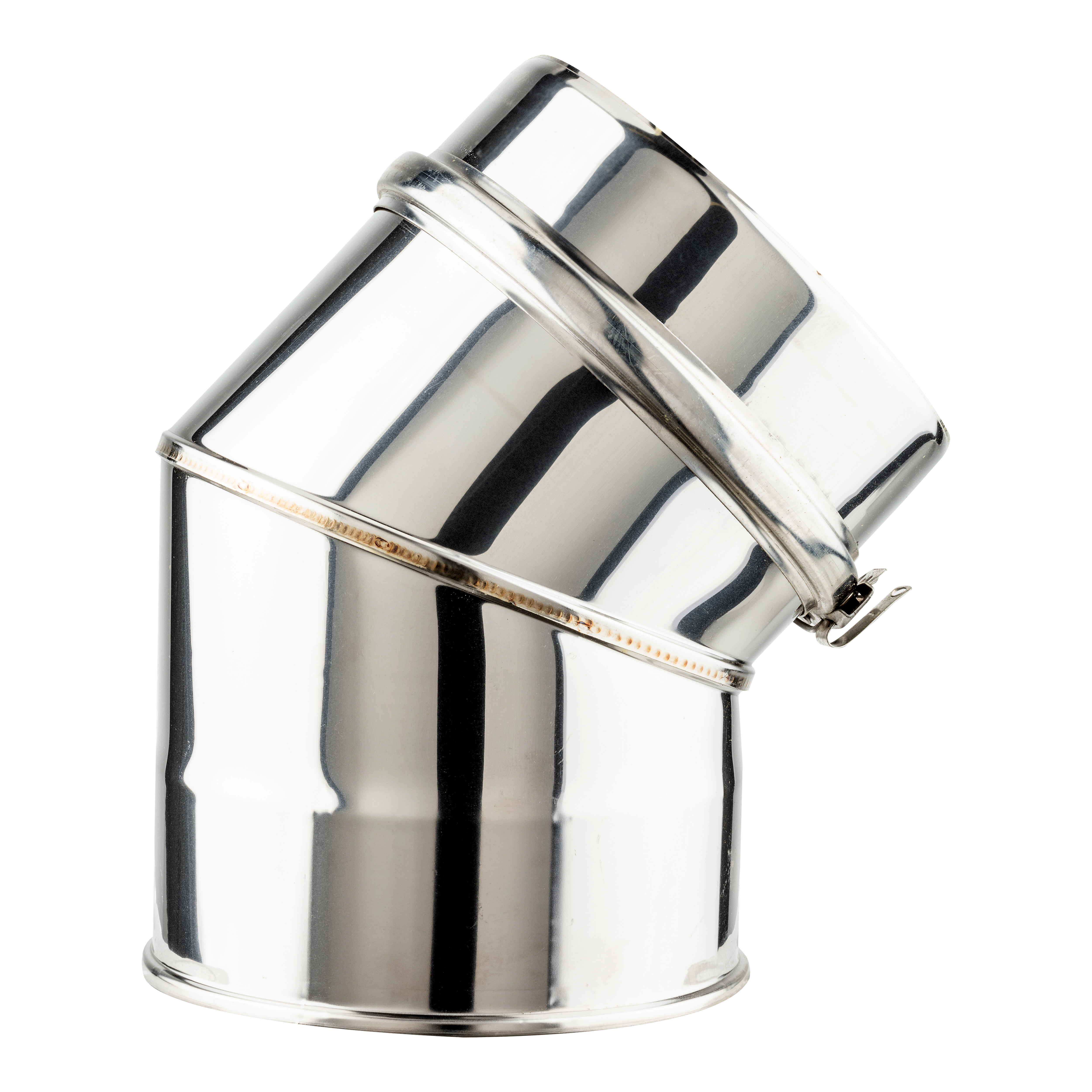 CODO 45º INOXIDABLE PARED DOBLE 100MM - 2