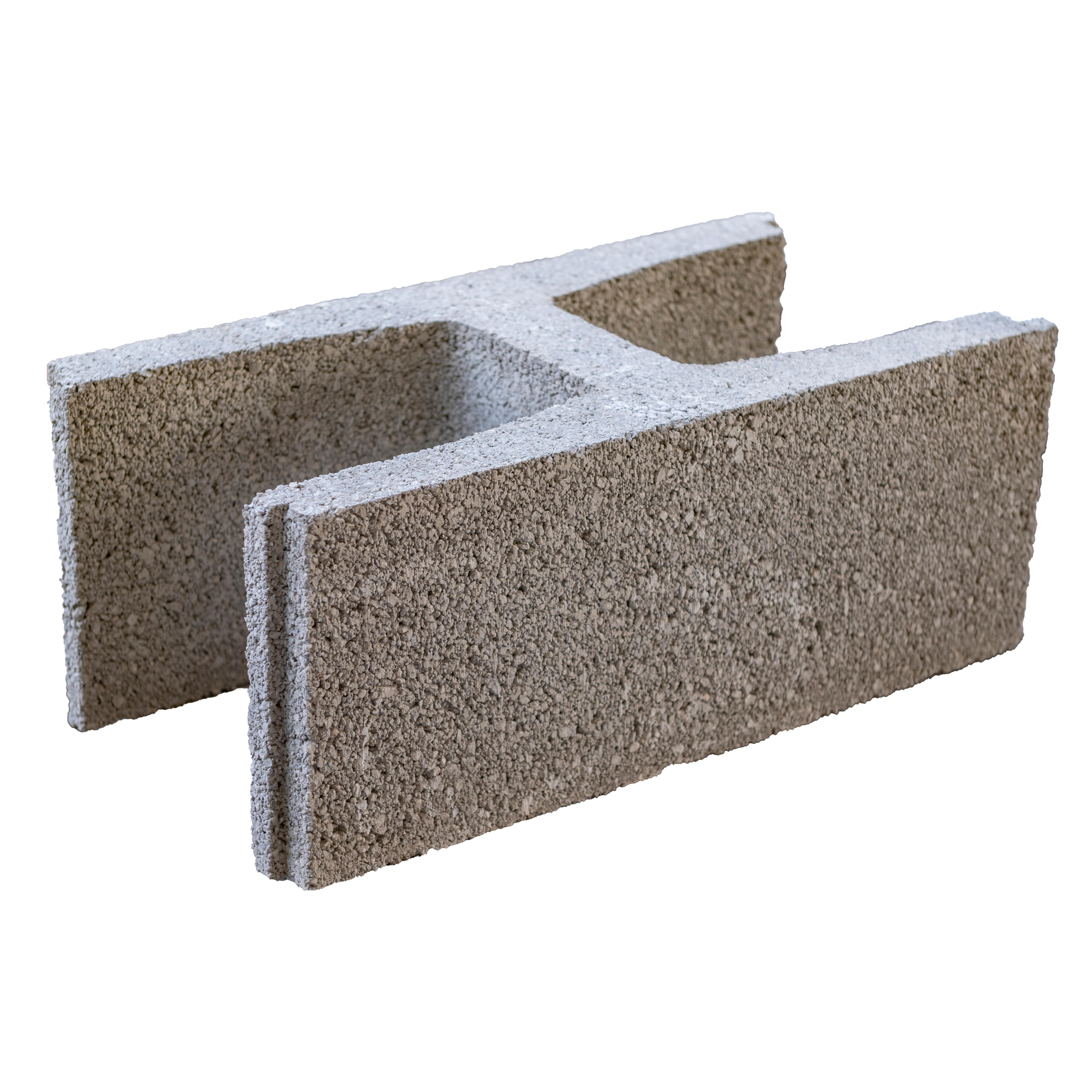 BLOQUE DE HORMIGÓN EN H GRIS  50X20X25 CM - 2