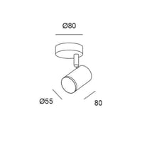 FOCO 1 LUZ ARTIC 5,7W LUZ NEUTRA IP20 - 6