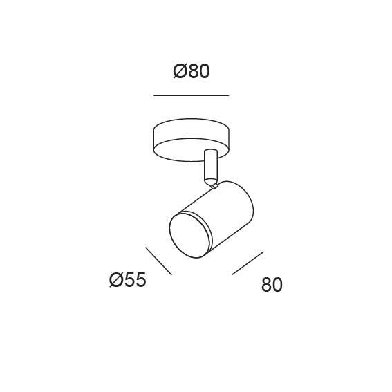 FOCO 1 LUZ ARTIC 5,7W LUZ NEUTRA IP20