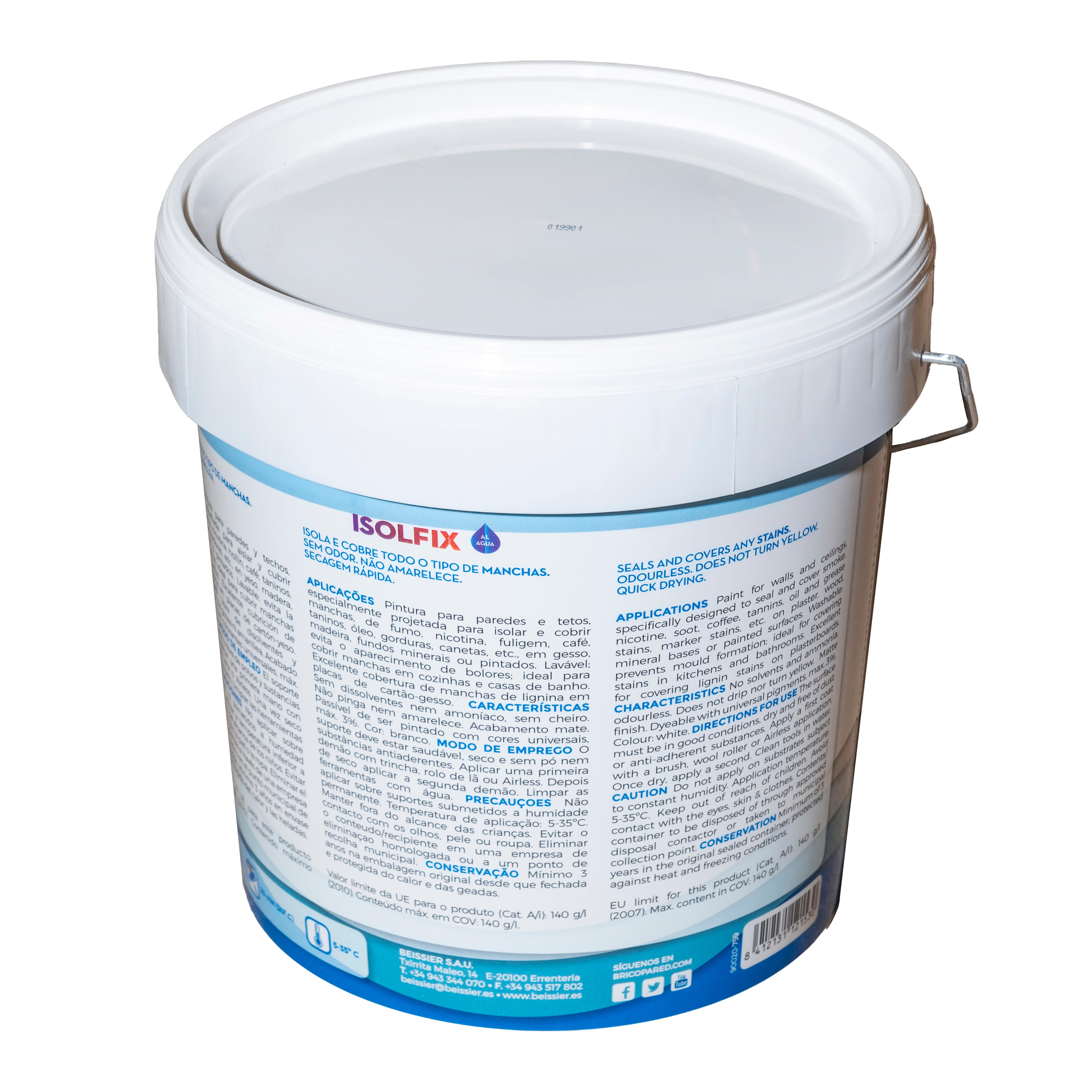 PINTURA QUITAMANCHAS AL AGUA ISOLFIX PLUS 4L - 2