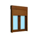 VENTANA PVC OSCILOBATIENTE  CON PERSIANA ROBLE 100X138CM - 3