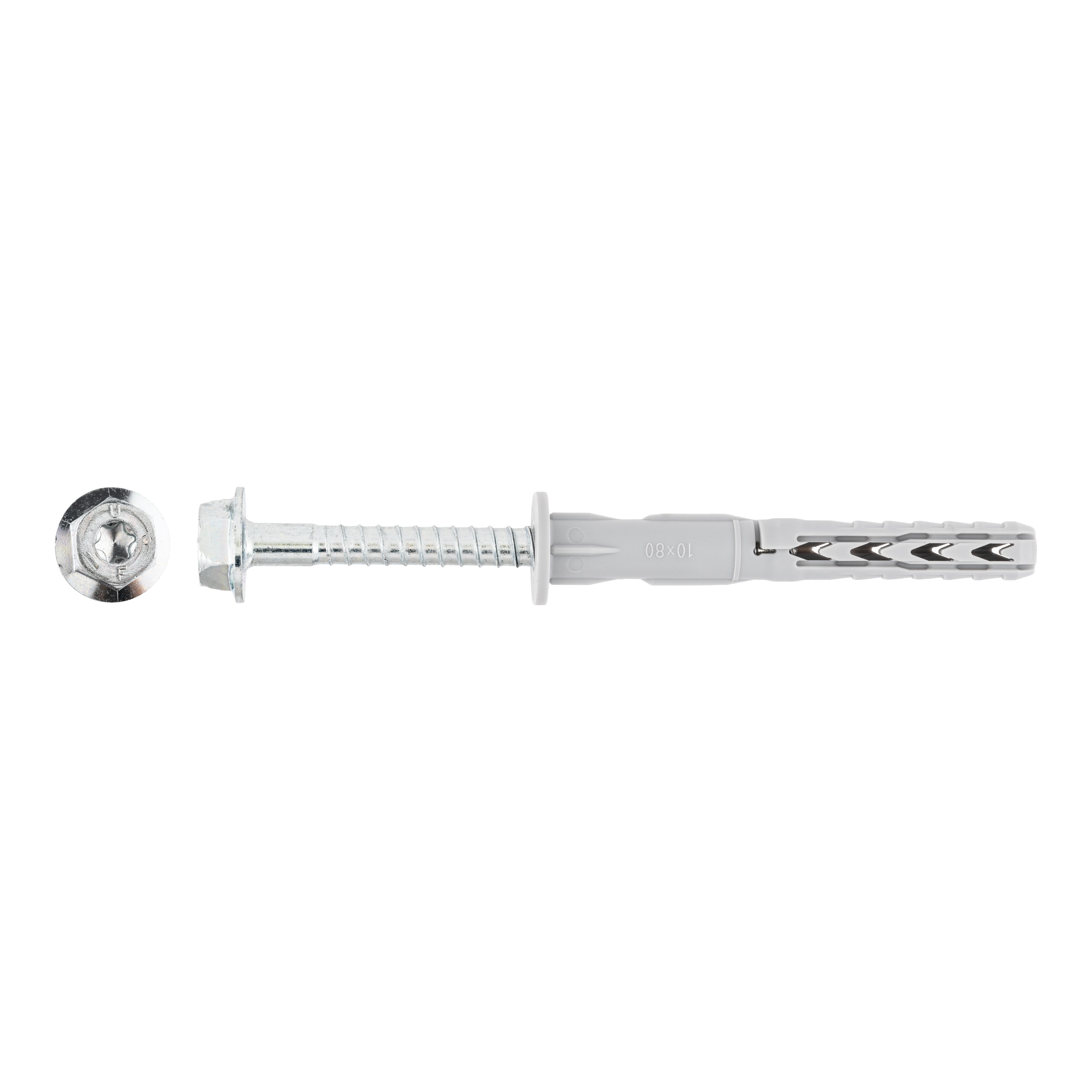 BUCHA TAPIT SXR CABEÇA  SEXTAVADA 10x80mm 4un - 2