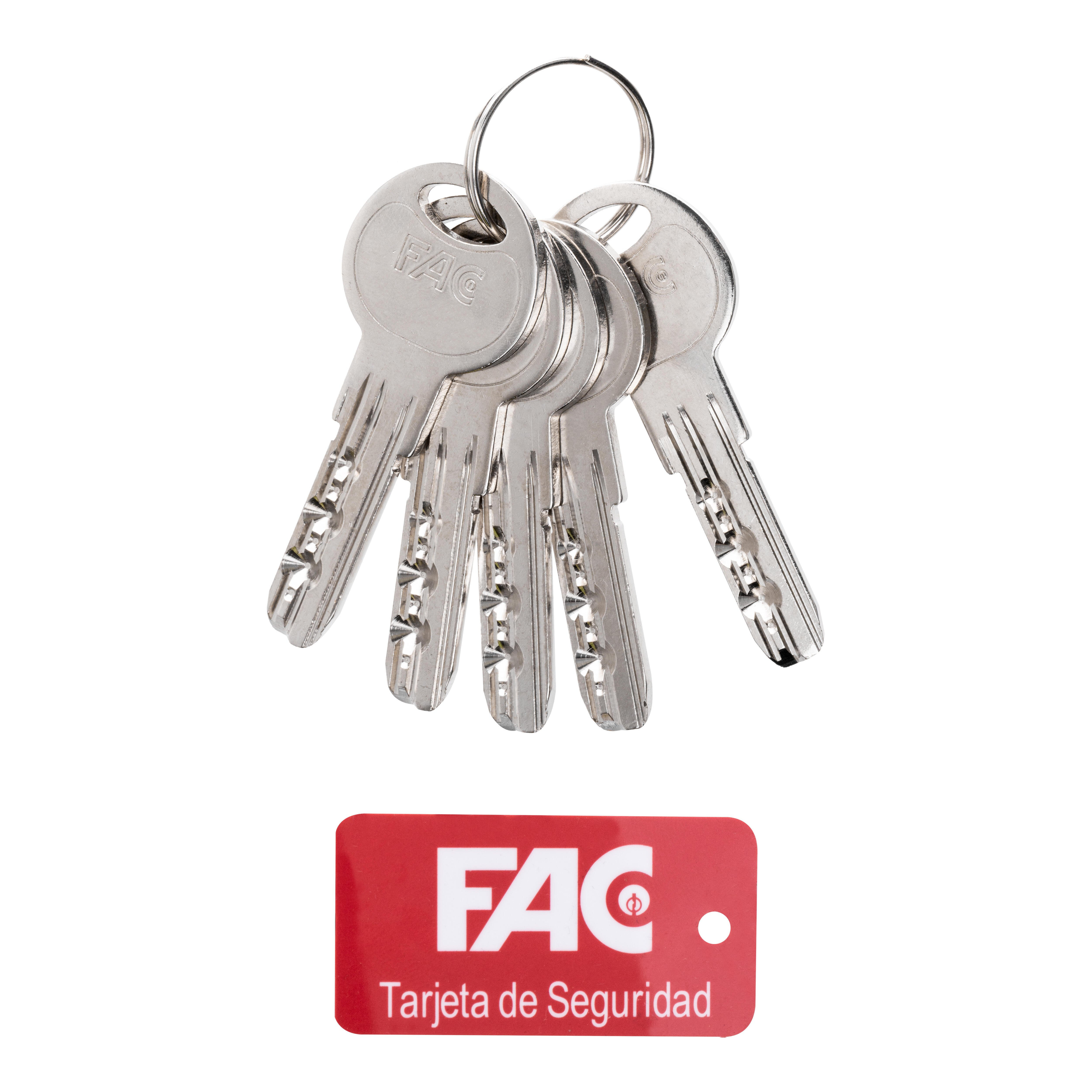 CILINDRO SEGURIDAD BOMBIN 30X40MM. PUNTOS LEVA 15MM. NIQUEL FAC - 2