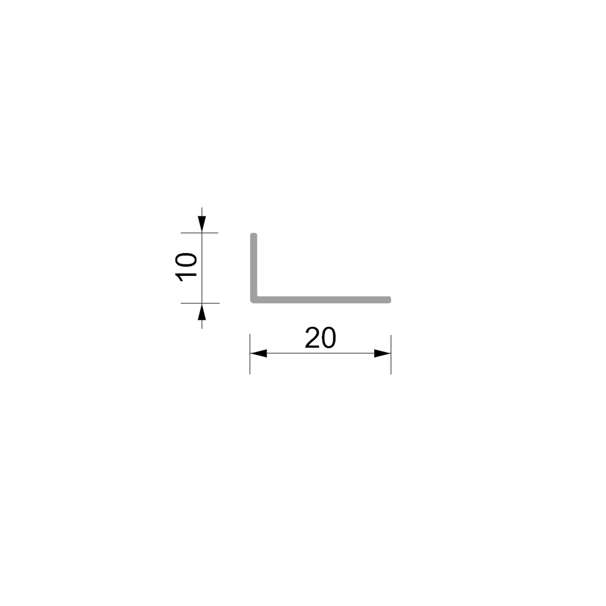 ANGULO PVC NEGRO 20X10X1MM 2,6M - 4