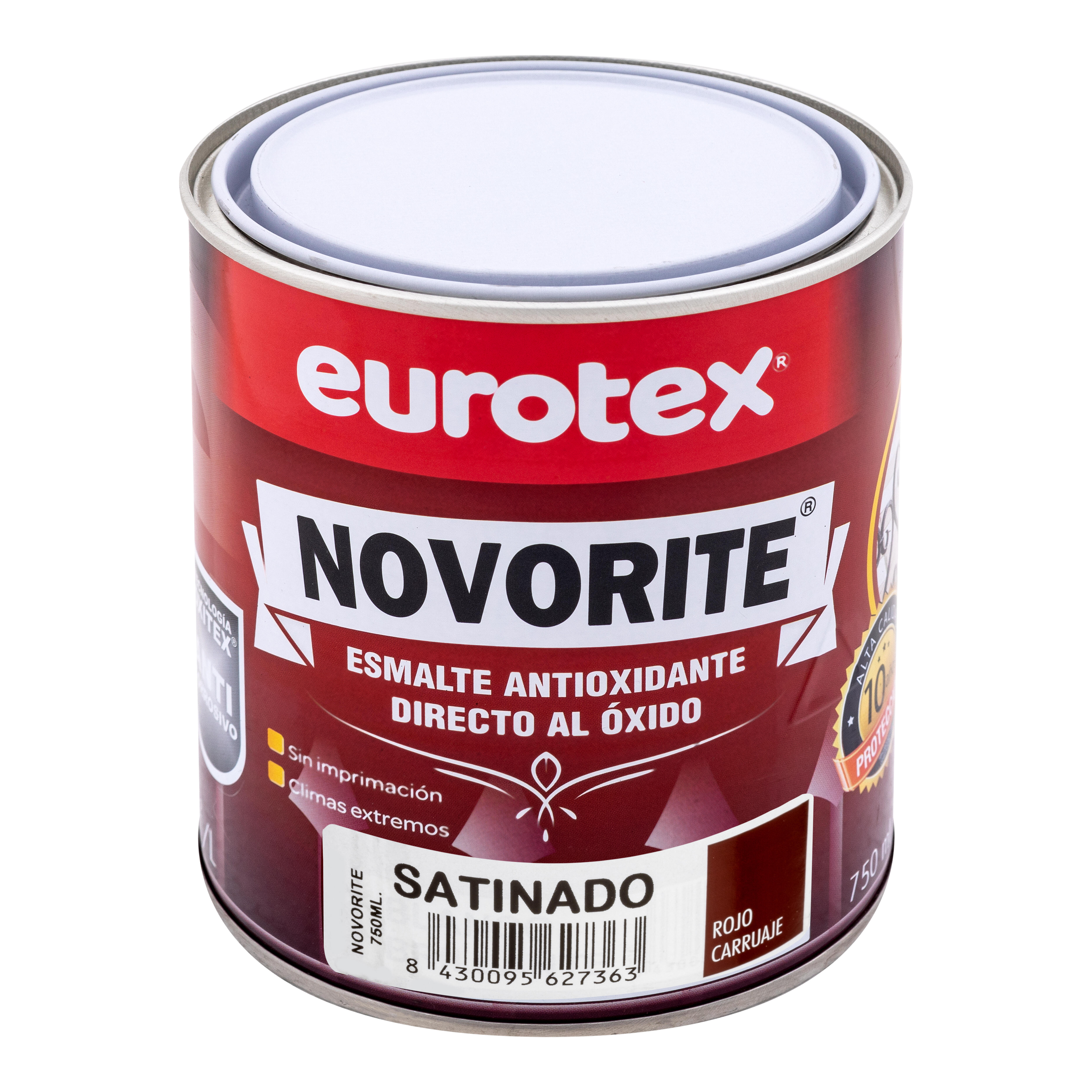 ESMALTE SINTÉTICO ANTIOXIDANTE SATINADO NOVORITE 750ML ROJO CARRUAJE - 2