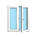 VENTANA PVC OSCILOBATIENTE BLANCA 100X120CM - 2