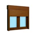 VENTANA PVC OSCILOBATIENTE  CON PERSIANA ROBLE 120X118CM - 3