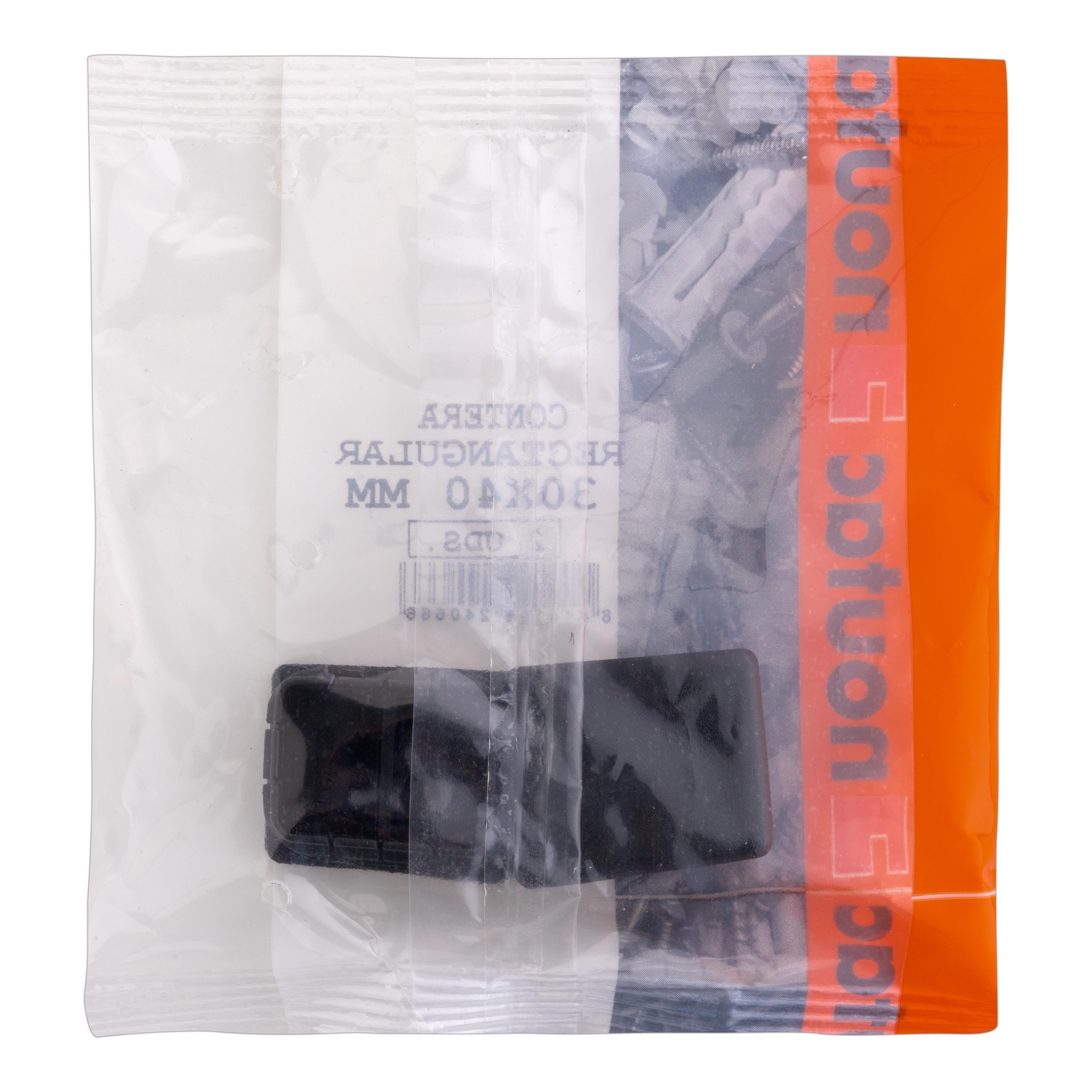 CONTERA PLASTICO EMBUTIR 30 X 40 MM NEGRA. 2 UDS - 2