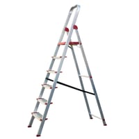 ESCALERA DOMÉSTICA ALUMINIO 6 PELDAÑOS ANCHOS - 6