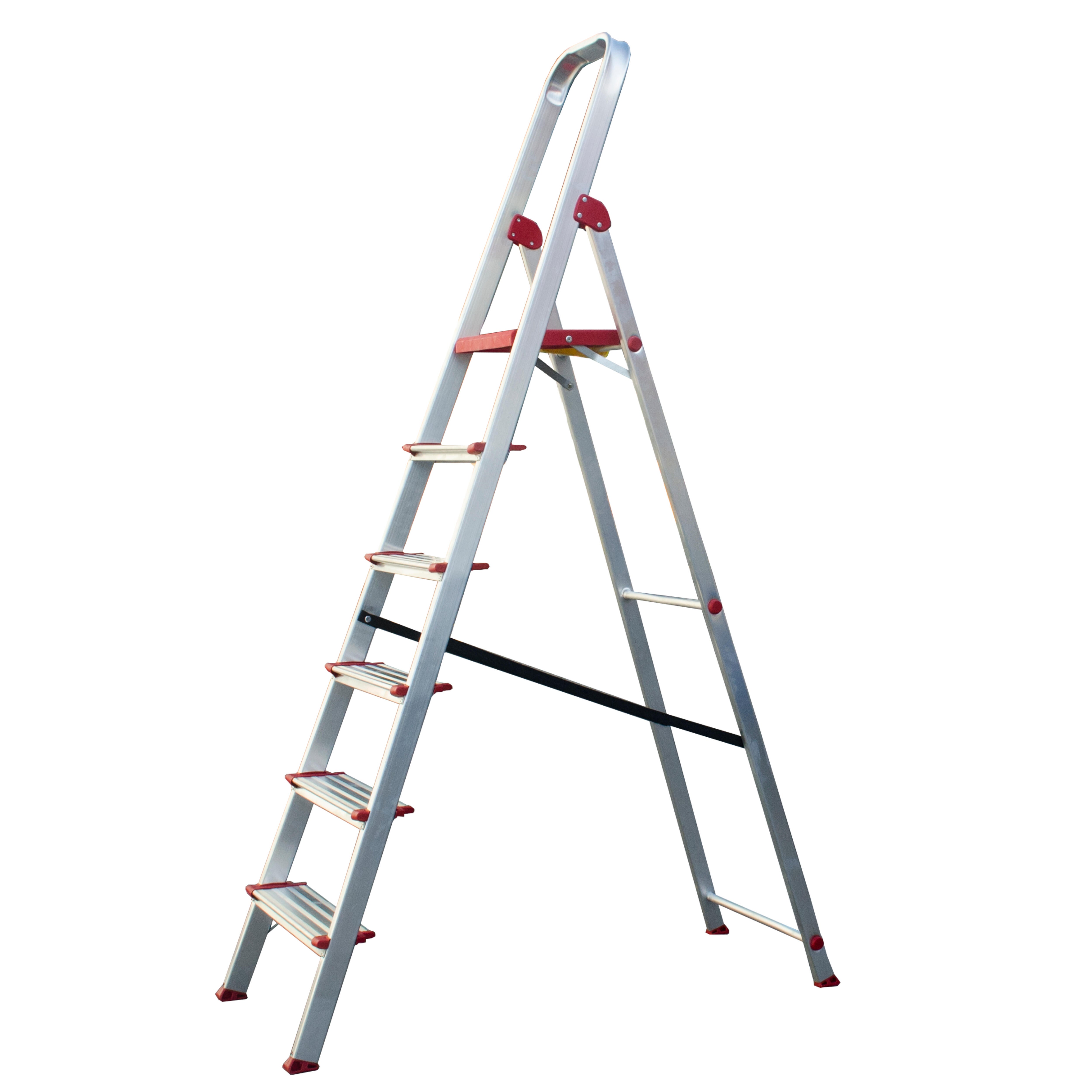 ESCALERA DOMÉSTICA ALUMINIO 6 PELDAÑOS ANCHOS - 6