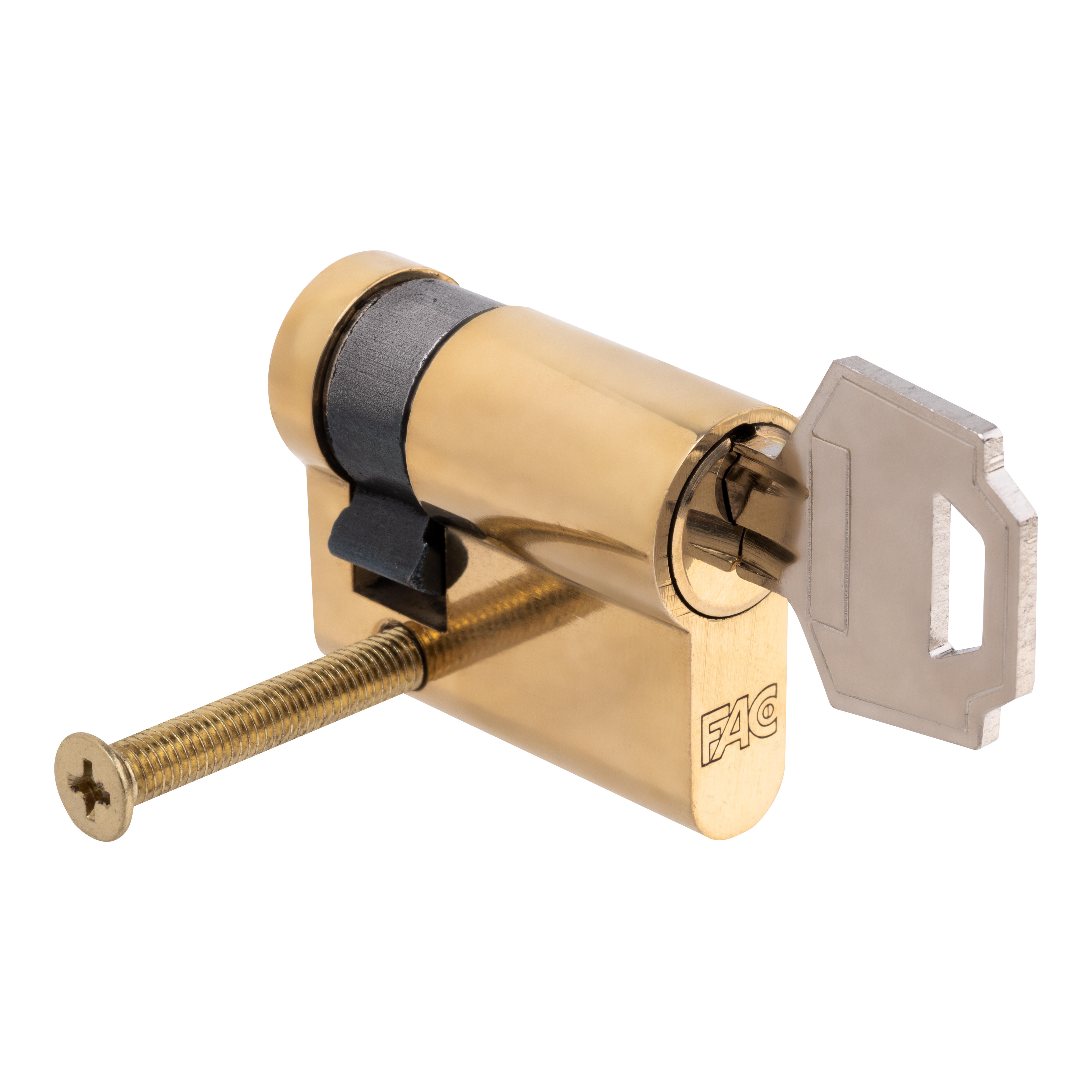 CILINDRO BOMBIN 30X10MM. SERRETA LEVA 13.5MM. LATON  FAC - 4