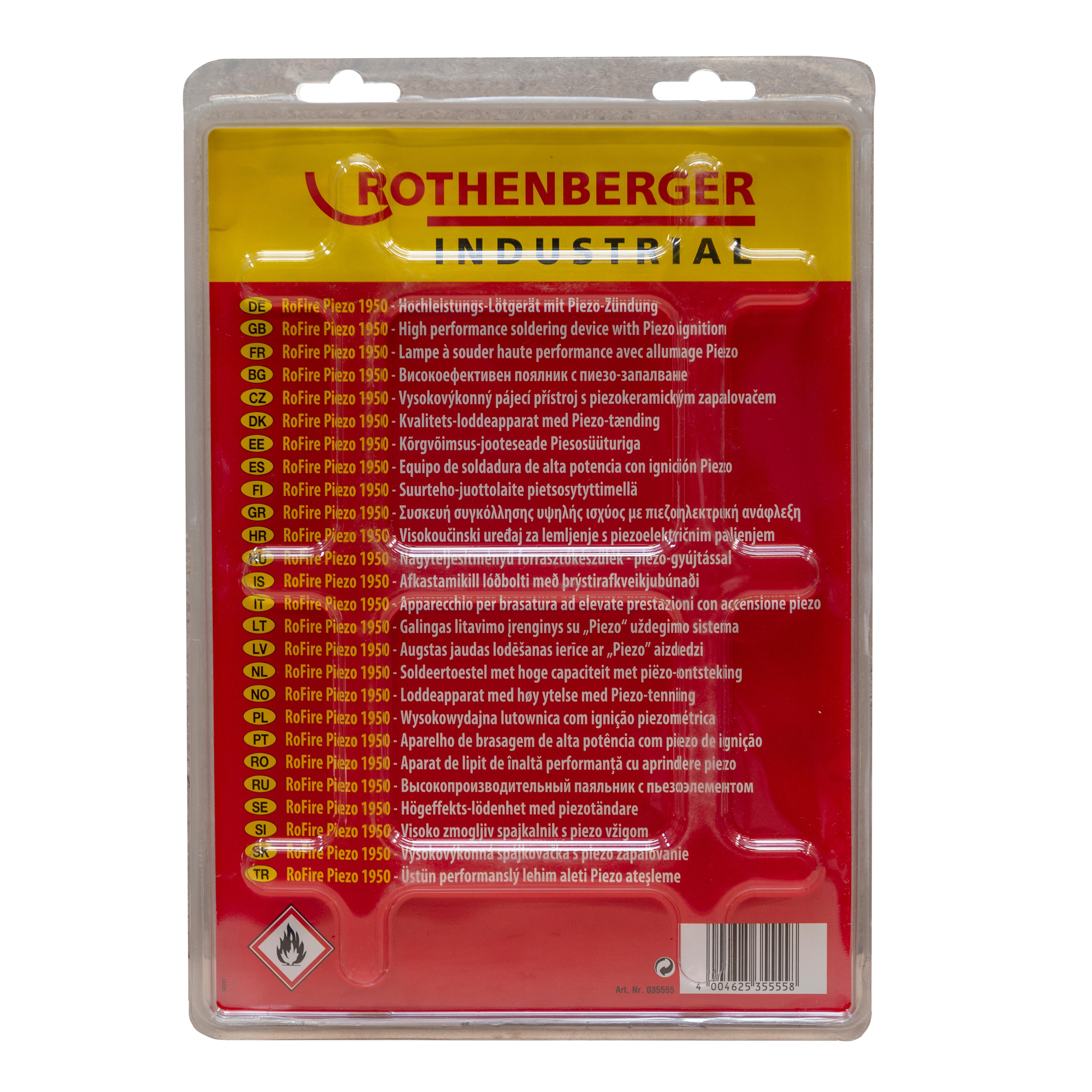 SOPLETE PIEZO & GAS 600ML ROTHENBERGER INDUSTRIAL - 2