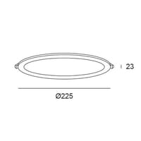 DOWNLIGHT LED EMPOTRAR CIRCULAR CROMO 18W CCT - 6