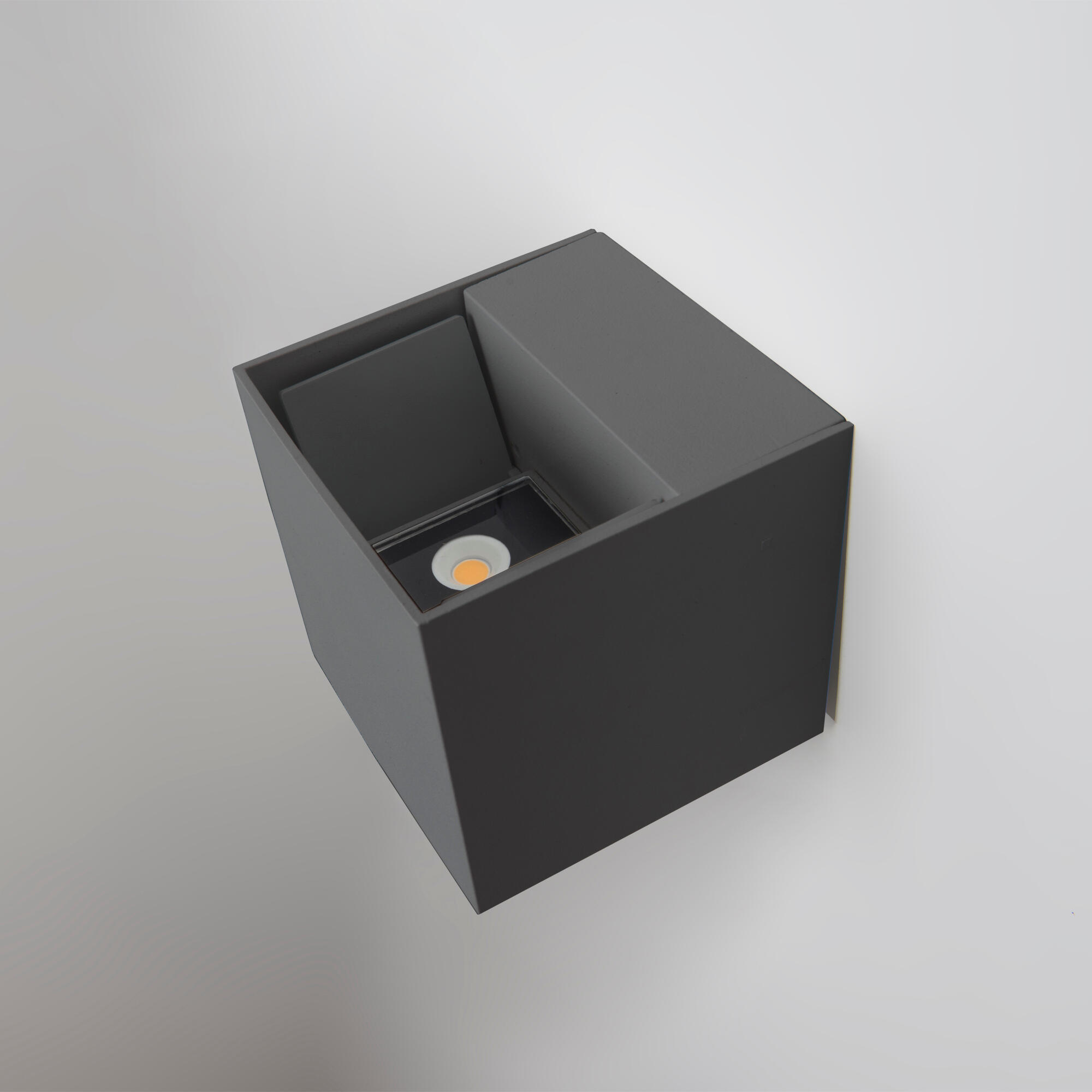 APLIQUE DE PARED LED EXTERIOR DE SUPERFICIE 7.1W ANTRACITA IP44 AXIS - 7