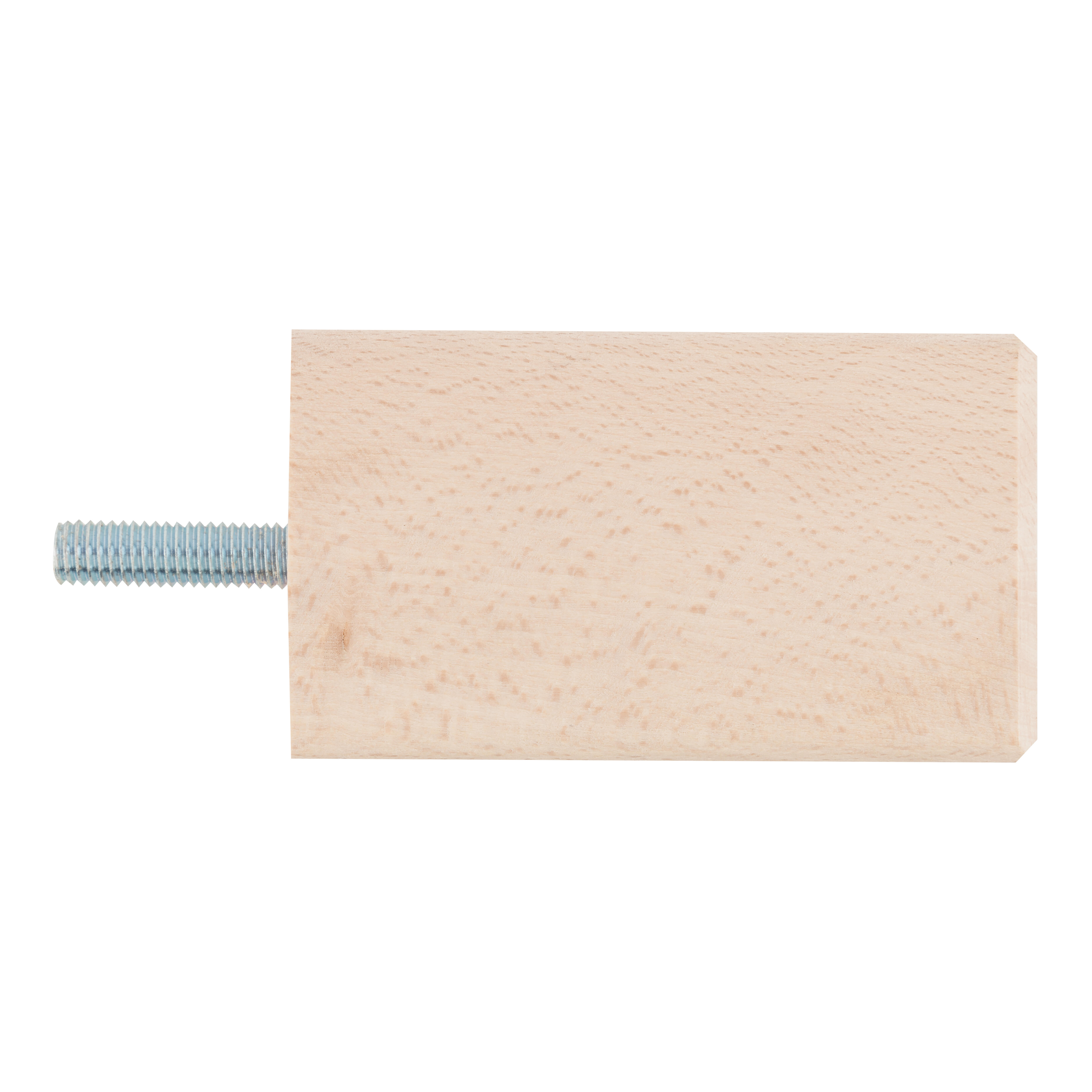 PATA MUEBLE MADERA CUADRADA 80MM 50MM HAYA. - 2