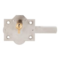 CERROJO 301 R 80 MM. NIQUELADO 50  MM. FAC - 2