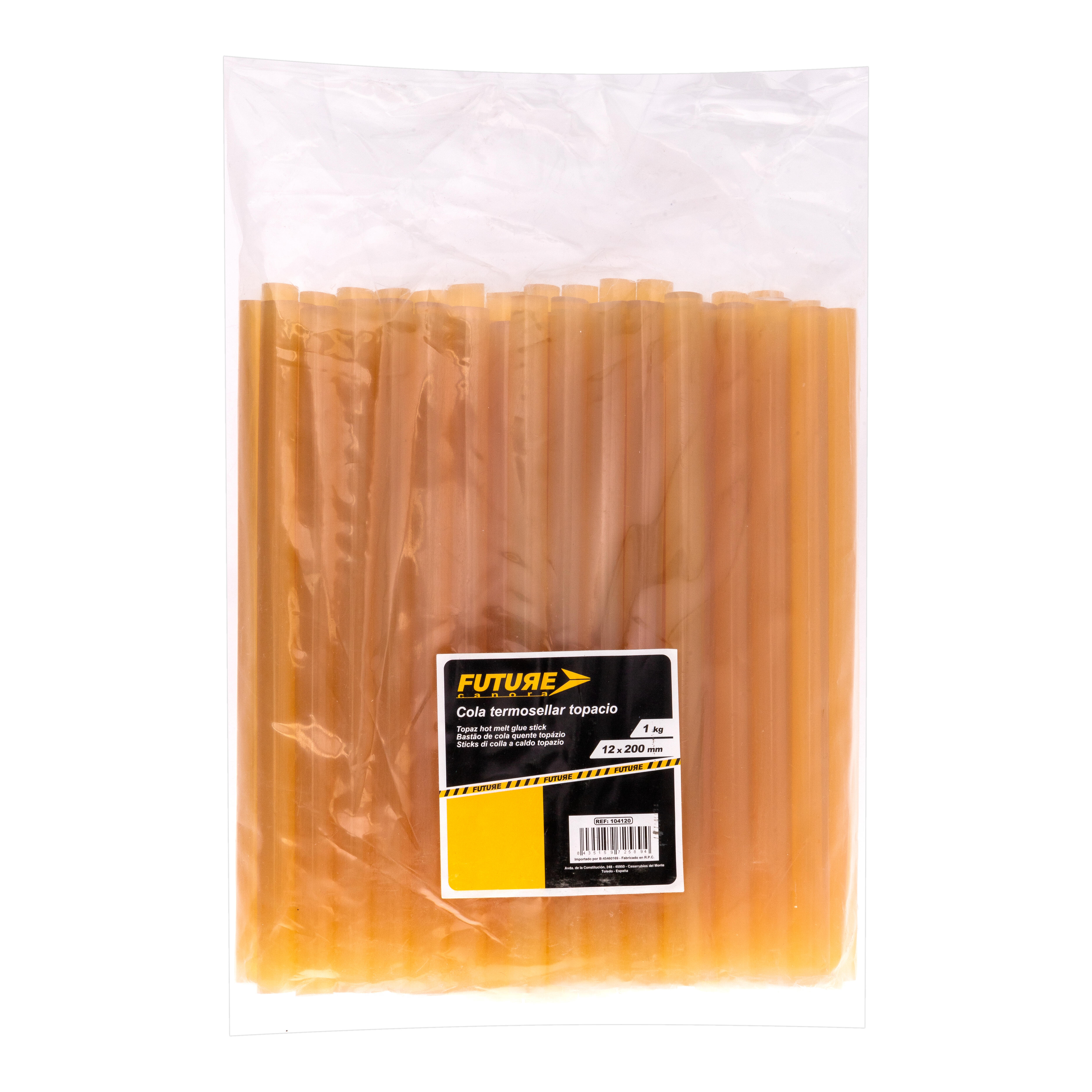 50 BARRAS COLA TERMOSELLAR 12X200MM 1000GR TOPACIO - 2